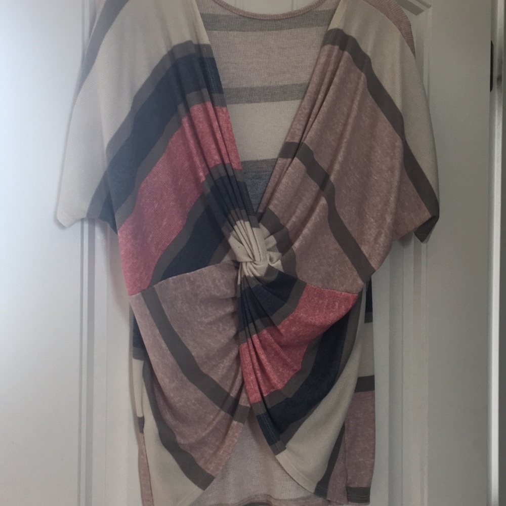 Twist back sweater